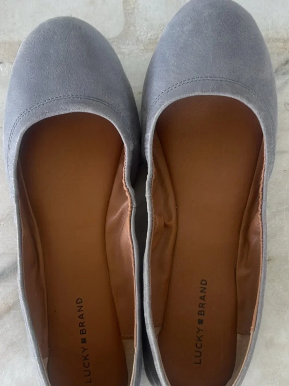 Lucky Brand Grey Ballet Flats - Size 9